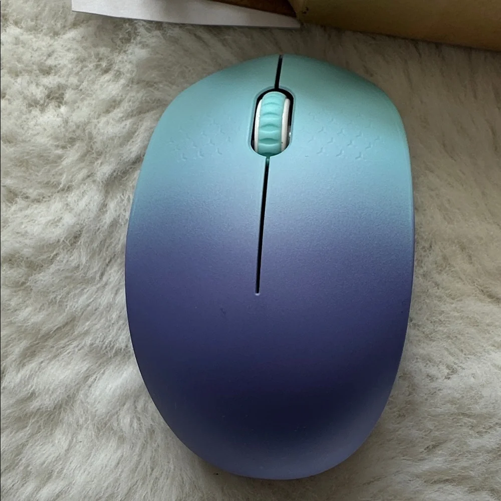 Purple and Blue Wireless Mouse